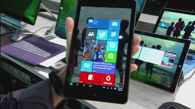 Windows 10: Das Interface auf einem kleinen 8 Zoll-Tablet