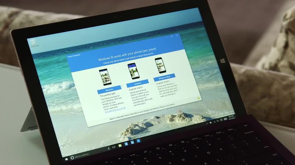 Microsoft stellt die Phone Companion App für Windows 10 vor