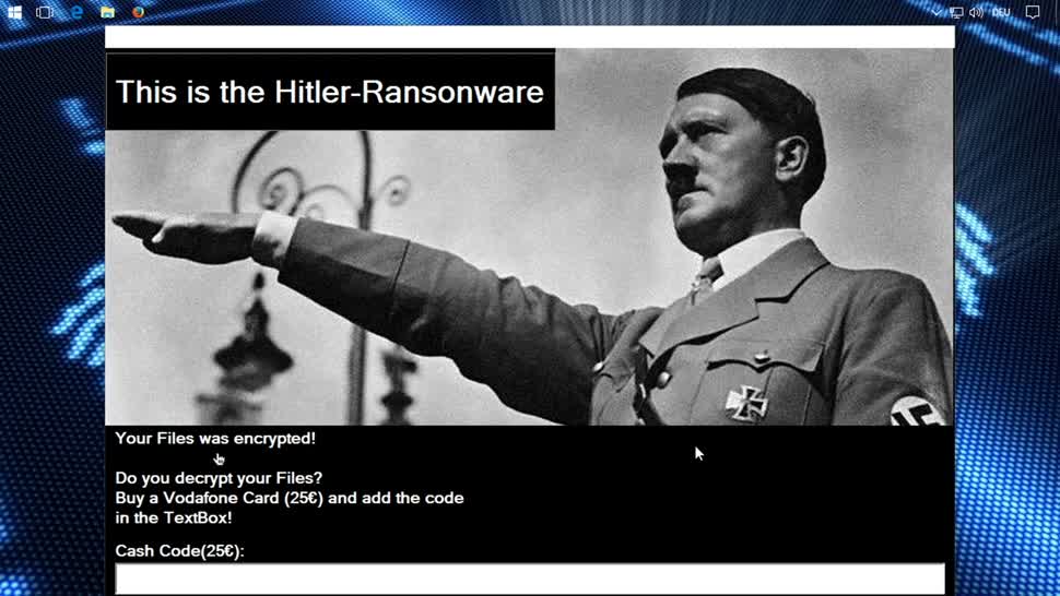 Sicherheit, Malware, SemperVideo, Ransomware, Hitler