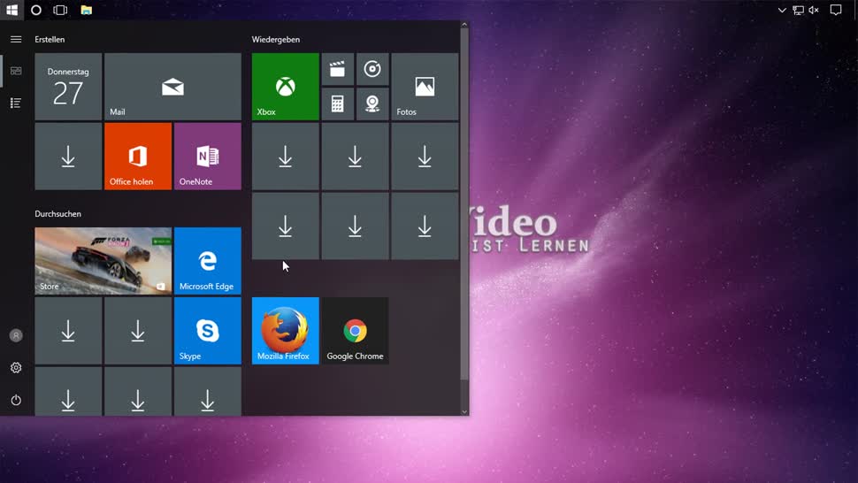 Microsoft, Betriebssystem, Windows, Windows 10, SemperVideo, Startmenü, Anwendungsliste