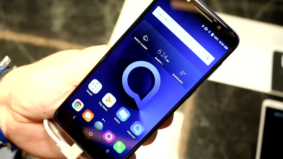 Smartphone, Android, Hands-On, Mwc, Hands on, Mobile World Congress, MWC 2018, Alcatel, Einsteiger, Einsteiger-Smartphone, TCL, 18:9-Format, Alcatel 3X