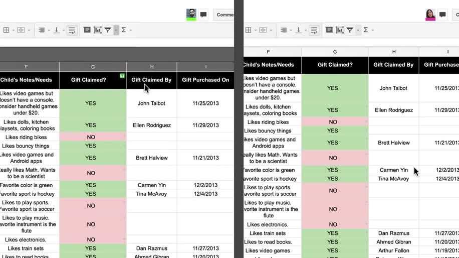 Das neue Google Tabellen