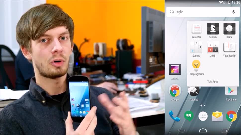 Smartphone, Android, Hands-On, E-Ink, YotaPhone, E-Paper, ValueTech, Yotaphone 2, E-Ink-Phone