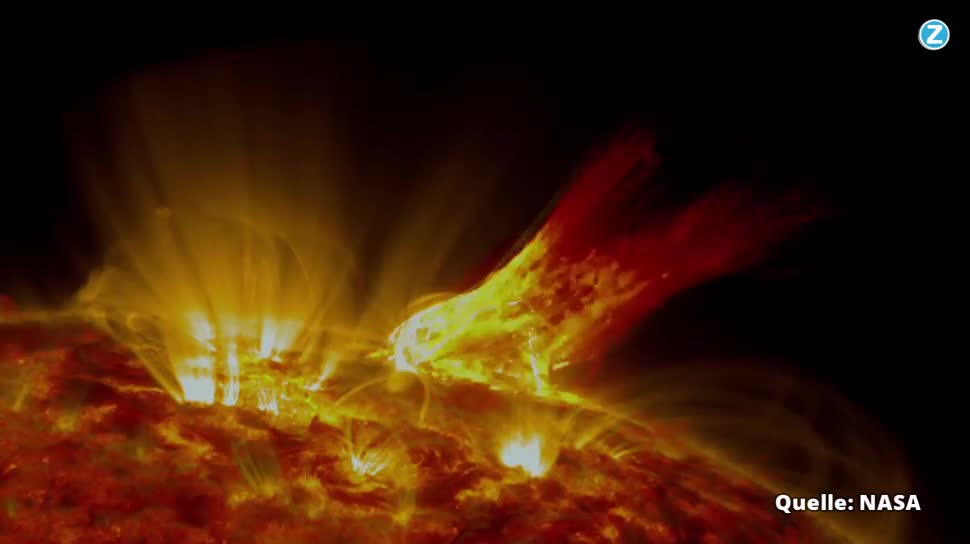 Nasa Aufnahmen Zeigen Gigantische Sonnenstürme