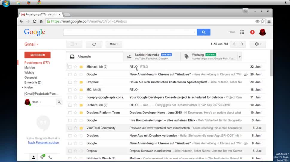 Microsoft konto gmail