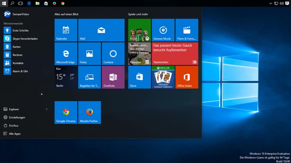 Microsoft, Windows 10, Shortcut, Tipp, Stratmenü