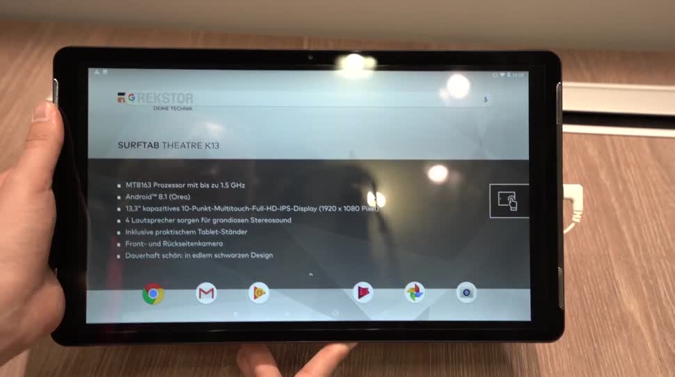 Android, Tablet, Ifa, Andrzej Tokarski, Tabletblog, Trekstor, Android 8.1, IFA 2018, TrekStor SurfTab, SurfTab, TrekStor Surftab Theatre K13, Surftab Theatre K13, Surftab Theatre