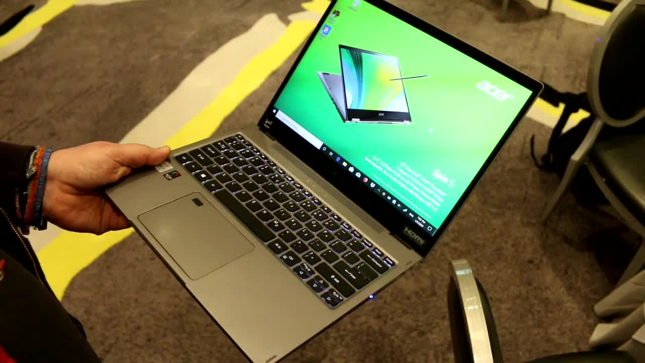Notebook, Laptop, Hands-On, Ces, Acer, Hands on, Convertible, CES 2020, Acer Spin 5