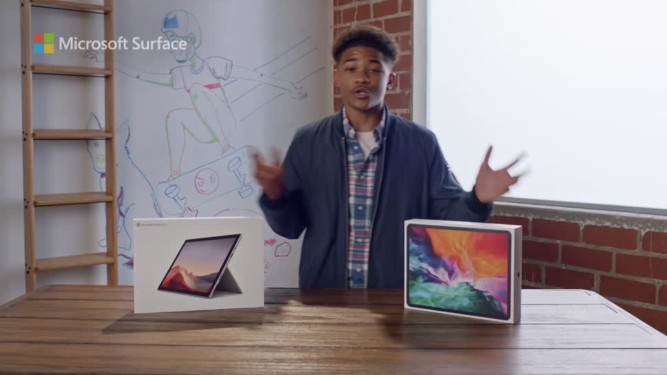 Microsoft, Apple, Tablet, Surface, Microsoft Surface, Werbung, Werbespot, Microsoft Surface Pro, ipad pro, Surface Tablet, Apple iPad Pro, Surface Pro 7