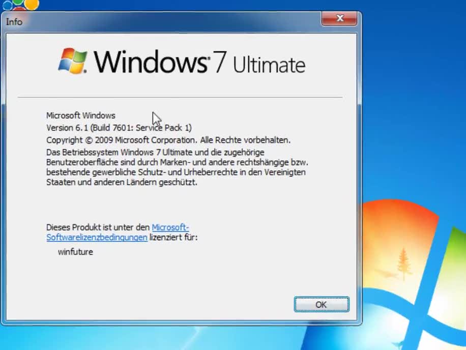 Windows Service Pack One particulier pour Windows 7 Starter